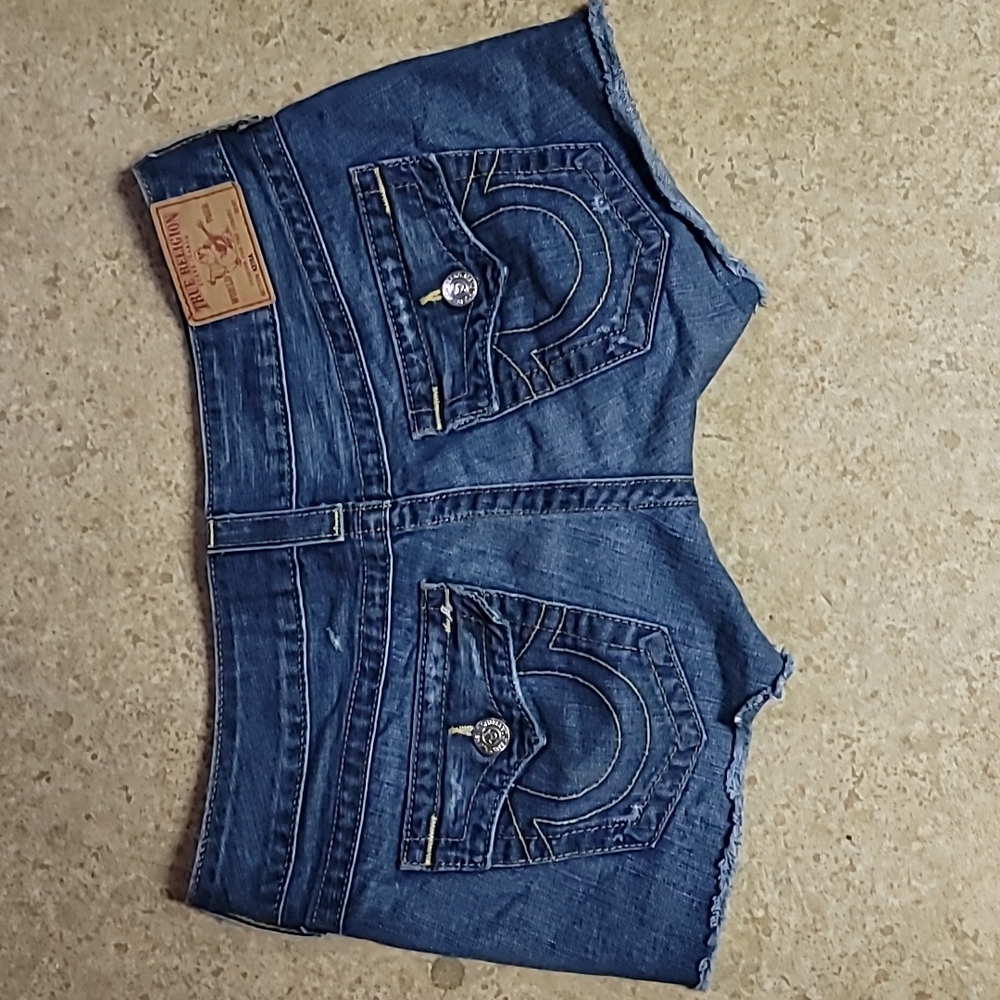 ladies Size 29 true religion denim short shorts